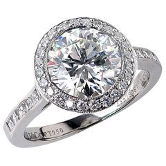 Tiffany & Co. 2.47 Carat Diamond Platinum Engagement Ring