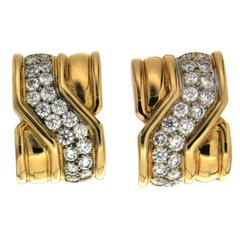 On The Town Diamond Gold Earrings 6