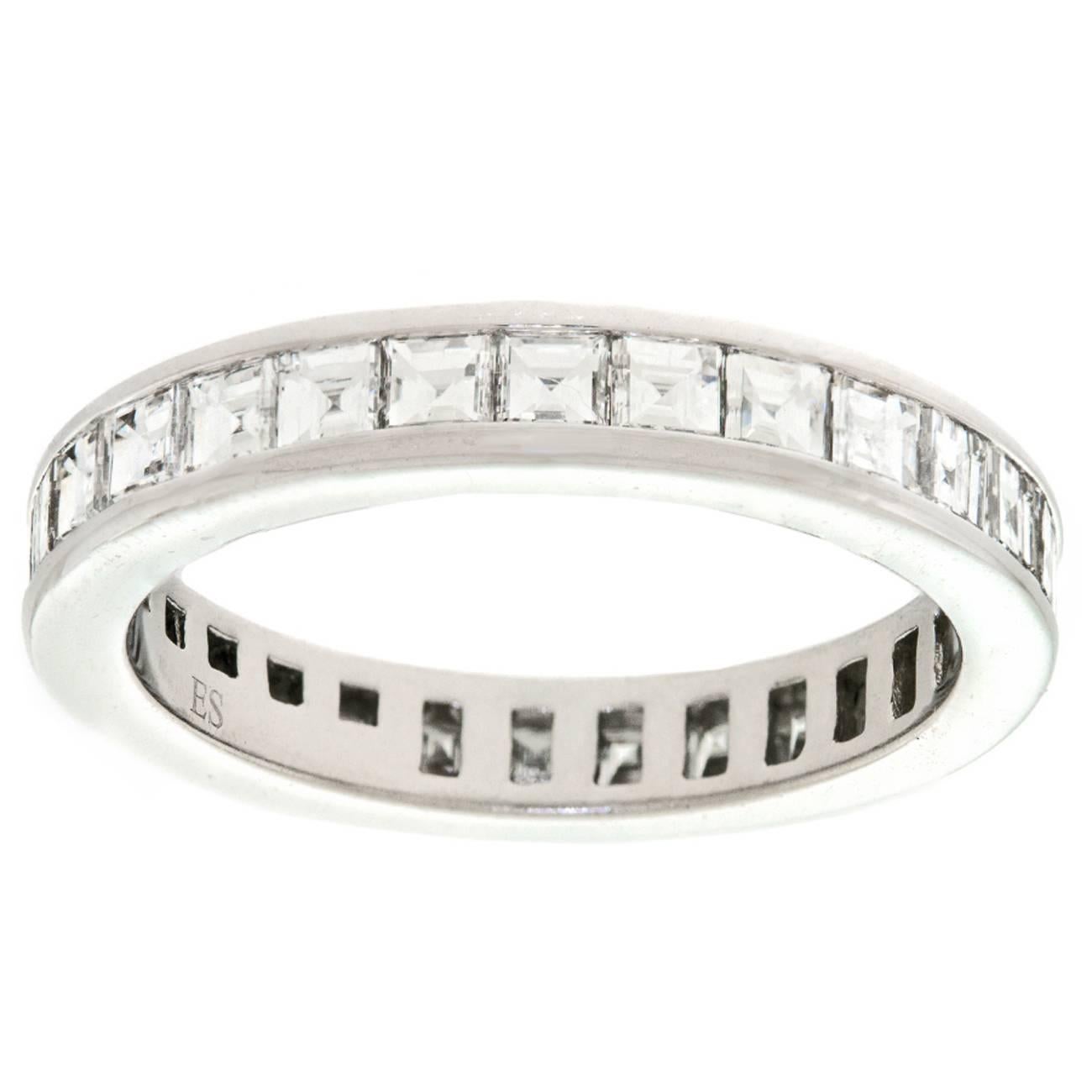 Tiffany & Co. Diamond Platinum Eternity Band Ring