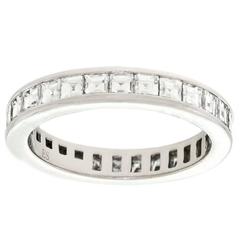 Vintage Tiffany & Co. Diamond Platinum Eternity Band Ring