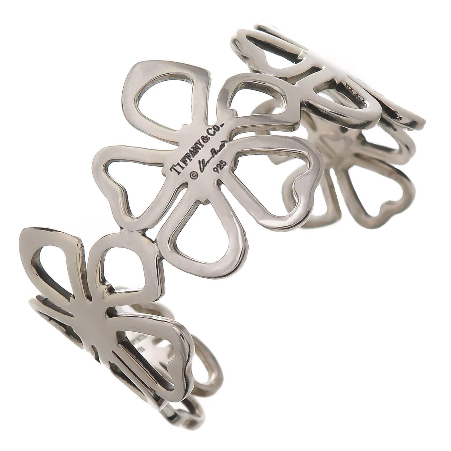 Tiffany & Co. Elsa Peretti Hibiskus-Armreif aus Sterlingsilber