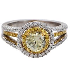.96 Carat GIA Fancy Color Diamond Ring