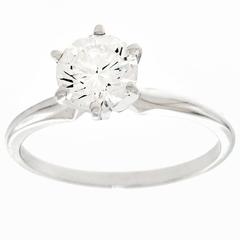 1.01 Carat Diamond Engagement Ring in White Gold