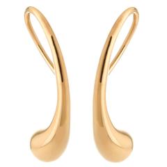 Tiffany & Co. Elsa Peretti Gold Tear drop Earrings