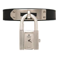 Hermes Sterling Silver Kelly quartz Wristwatch 