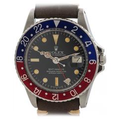 Rolex Stainless Steel GMT-Master Wristwatch Ref 1675 circa 1967