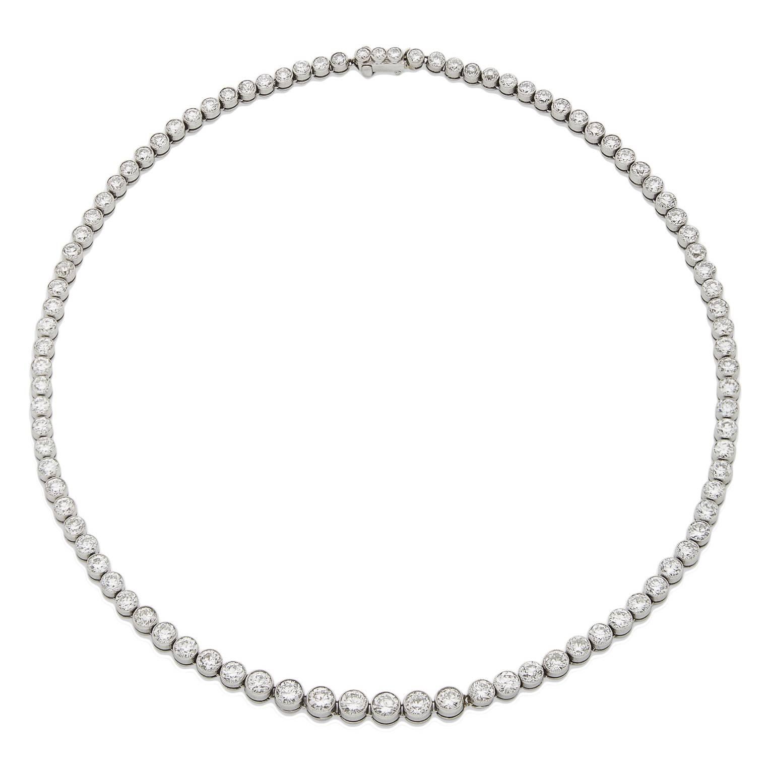 1930s Tiffany & Co. Diamond platinum Necklace  For Sale
