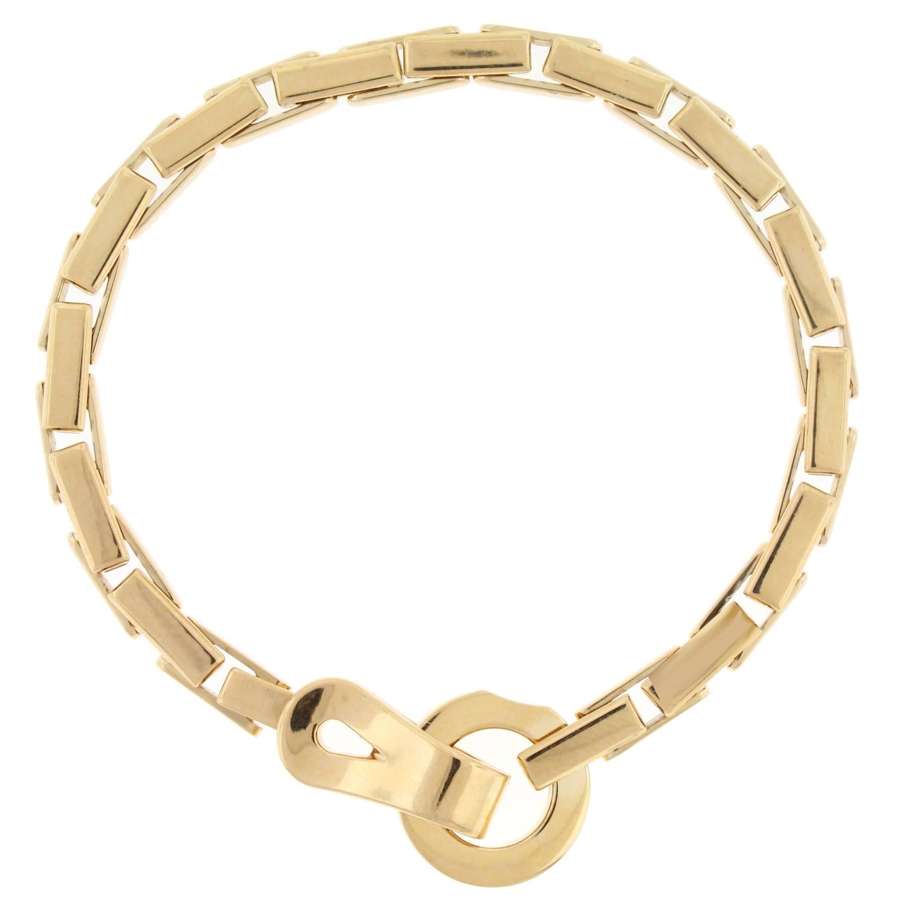 Cartier Gold Agrafe Bracelet