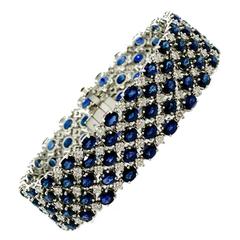 Sapphire Diamond Gold Bracelet 2