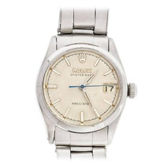 Rolex Stainless Steel Oysterdate Precision Wristwatch Ref 6466