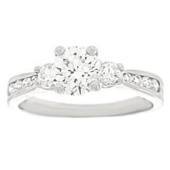 Beautiful 1.0 Carat GIA Diamond Platinum Engagement Ring 12