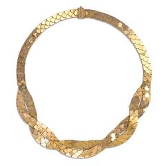 1940s French Gold Reversible Necklace 6
