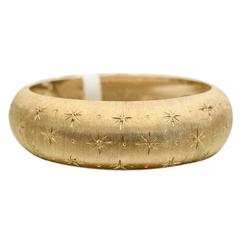 Buccellati Engraved Gold Band Ring