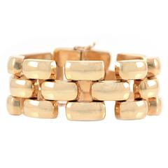 1940s American Retro Gold Bracelet