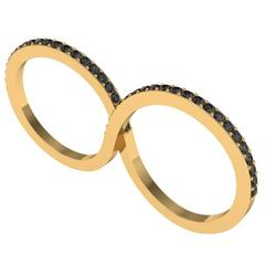 Henk Stallinga & Sparkles Black Diamond and Gold Ring