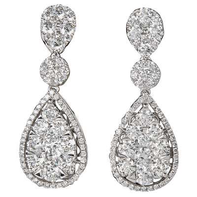 Diamond, Pearl and Antique Dangle Earrings - 16,694 For Sale at 1stDibs ...