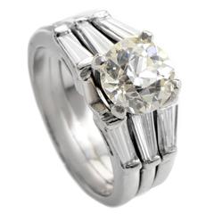 Platinum and Diamond Engagement Ring