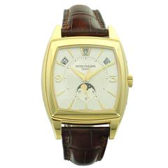 Patek Philippe Yellow Gold Gondolo Calendario Wristwatch Ref 5135J