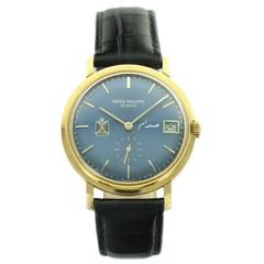 Patek Philippe Yellow Gold "Iraqi Dial" Calatrava Wristwatch Ref 3445J