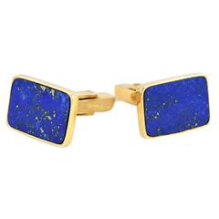 1940s Lapis and Gold Cufflinks