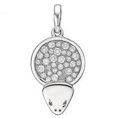 Marina B ​ White Gold Diamond Snake Charm/Pendant