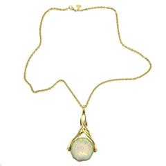 Stephen Webster Opal Mother of Pearl Gold Flip Pendant Necklace