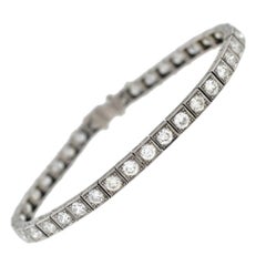 Art Deco Diamant-Platin-Armband 