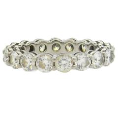 Tiffany & Co. Diamond Platinum Eternity Wedding Band Ring 