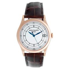 Patek Philippe Rose Gold Calatrava Automatic Wristwatch Ref 5296R-010 or 5296-R