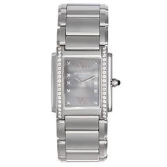 Patek Philippe Lady's Stainless Steel Diamond Twenty-4 Quartz Wristwatch 