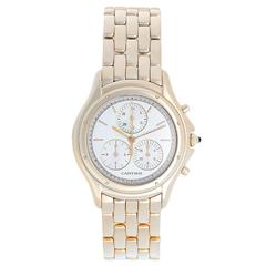 Cartier Yellow Gold Chronograph Quartz Cougar Wristwatch 
