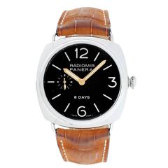 Panerai Stainless Steel Radiomir 8 Day PAM 190 Wristwatch