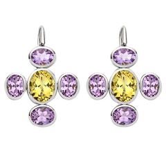 Colleen B. Rosenblat amethyst golden beryl gold earrings 11