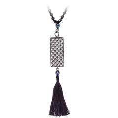 Jade Jagger Opium Wave Large Pendant with Black Pearls