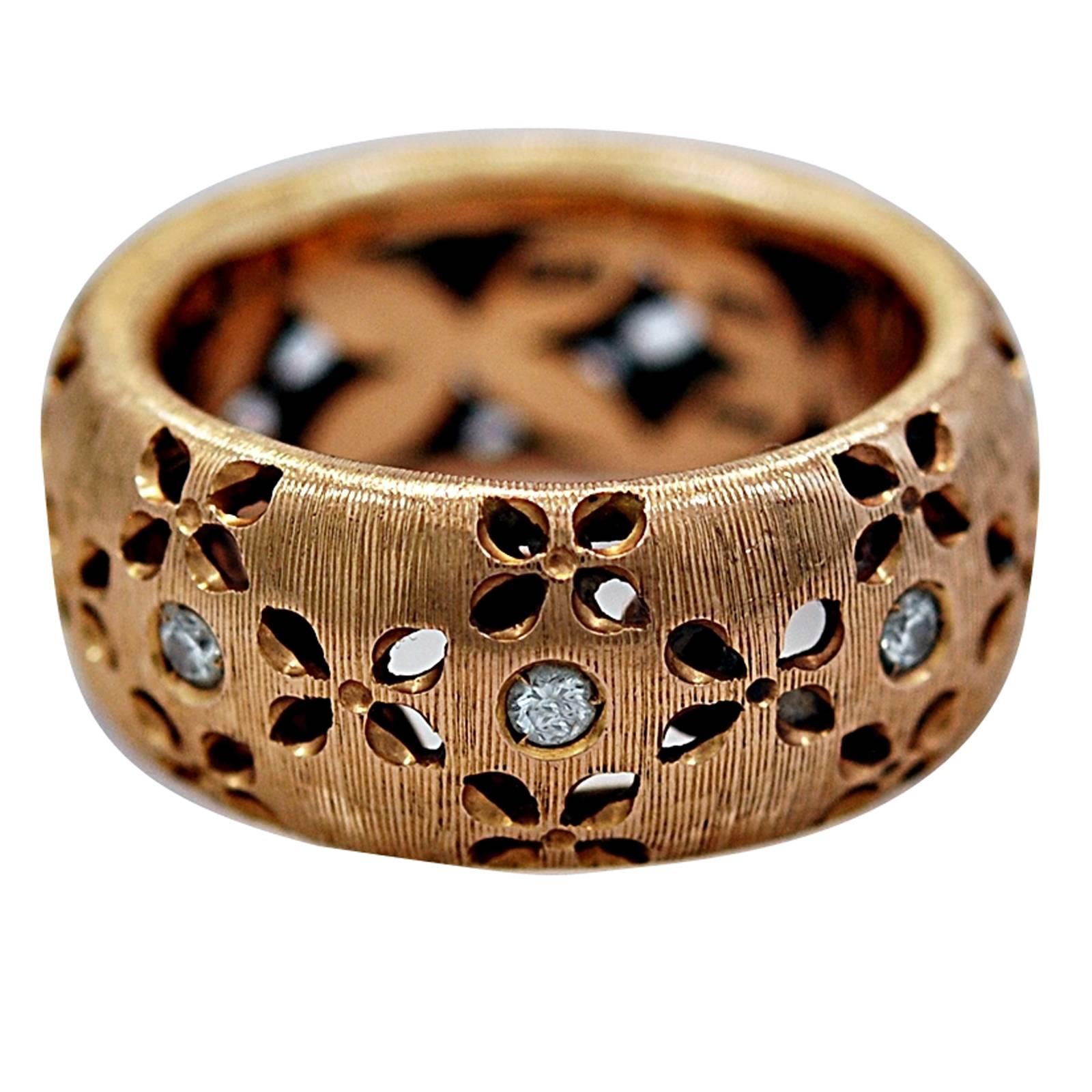 Roberto Coin Gorgeous Diamond Gold  "Granada" engagement Ring