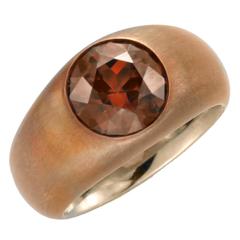 Hemmerle Zircon copper gold Ring