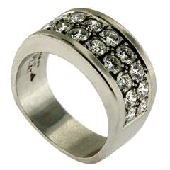 Toni Cavelti Birks diamond platinum cluster ring