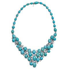 Piaget Turquoise Diamond Gold Necklace 7