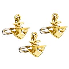 Deakin & Francis ​Gold Anchor Shirt Studs