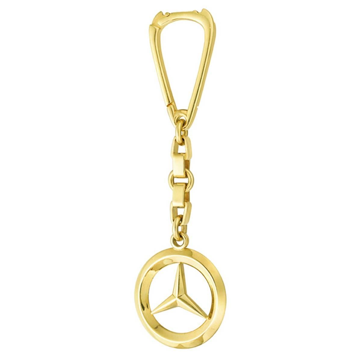 Gold Mercedes-Benz Key Chain