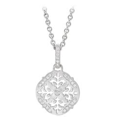 Diamond Gold Snowflake Pendant