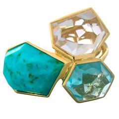 Ippolita Gold Ocean Combo Rock Candy Gemstone Ring