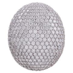 11.00 Carat Pave Diamond Dome Ring 11