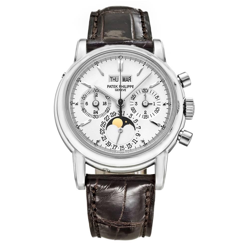 Patek Philippe White Gold ​Perpetual Calendar Chronograph Wristwatch