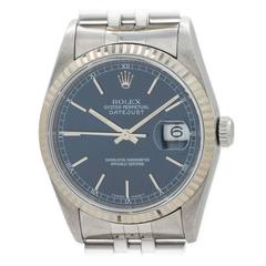 Rolex Stainless Steel Datejust Wristwatch Ref 16234 