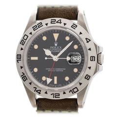 Vintage Rolex Stainless Steel Explorer II Wristwatch Ref 16550 