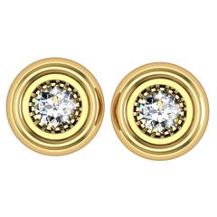 Barbara Nanning & Sparkles Diamond and Gold Earrings