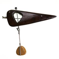 1940s Vivianna Torun Modernist sculpture pin