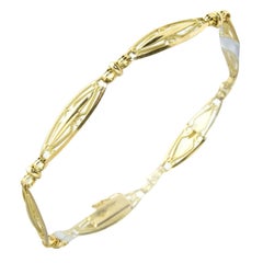 Art Deco Gay Frères Gold Link Bracelet