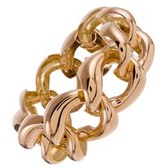 Seaman Schepps Gold Large Link Bracelet 12
